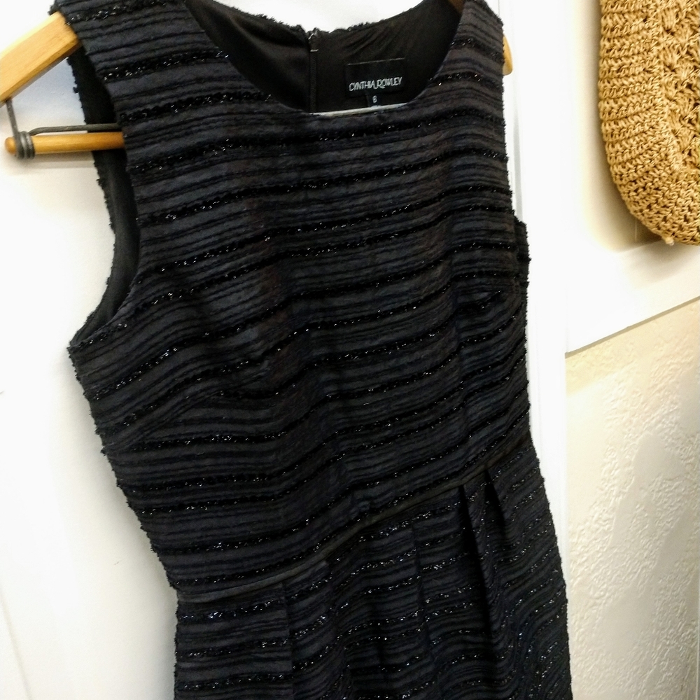 Cynthia Rowley above the knee black party dress - Picture 1 of 4